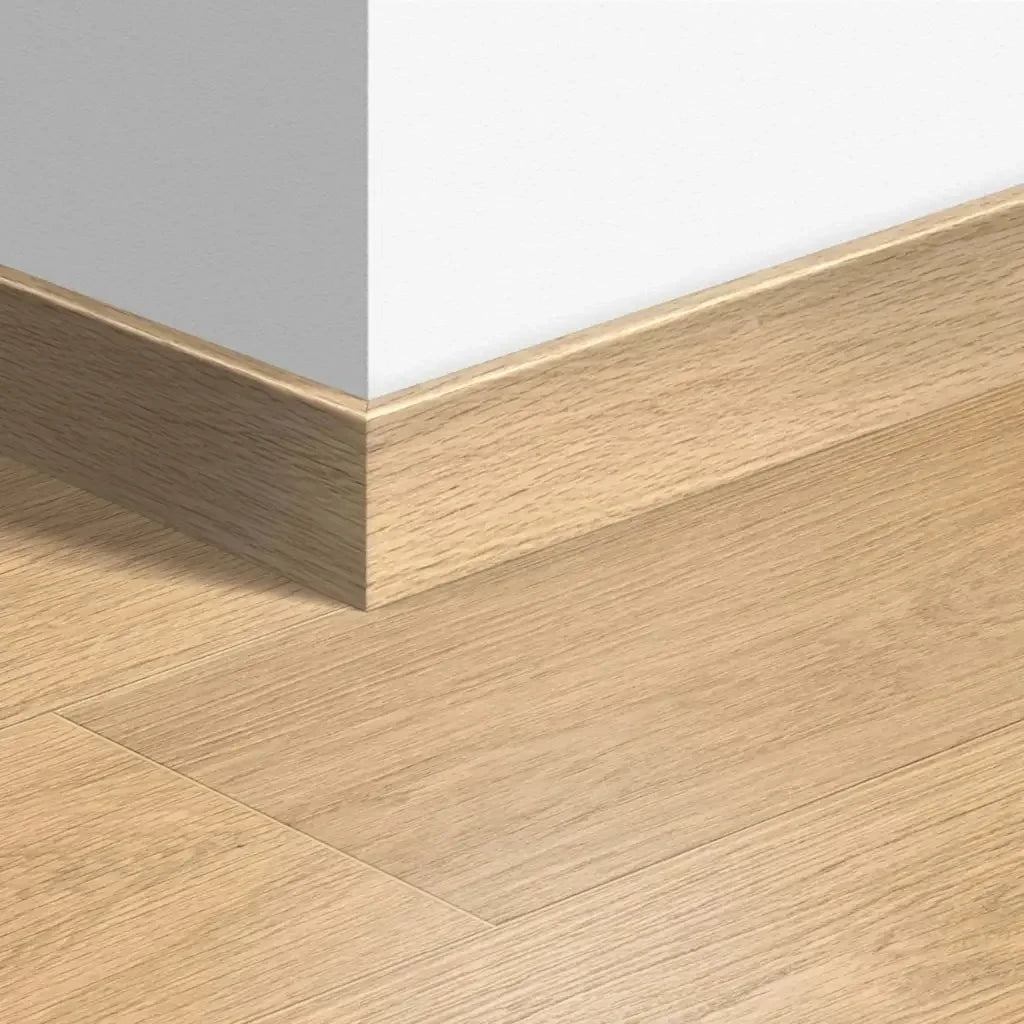 Quick step largo skirting boards 58mm - white varnished oak