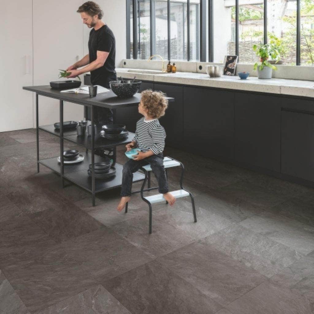 Quick step muse laminate grey slate - flooring & carpet