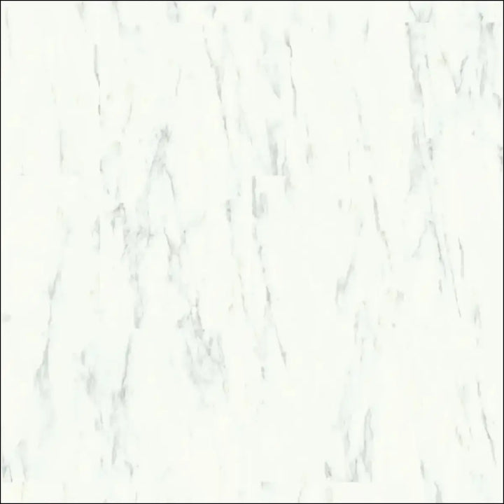White marble carrara quick-step oro vinyl tile with subtle gray veining in marble carrara avstu40231 design