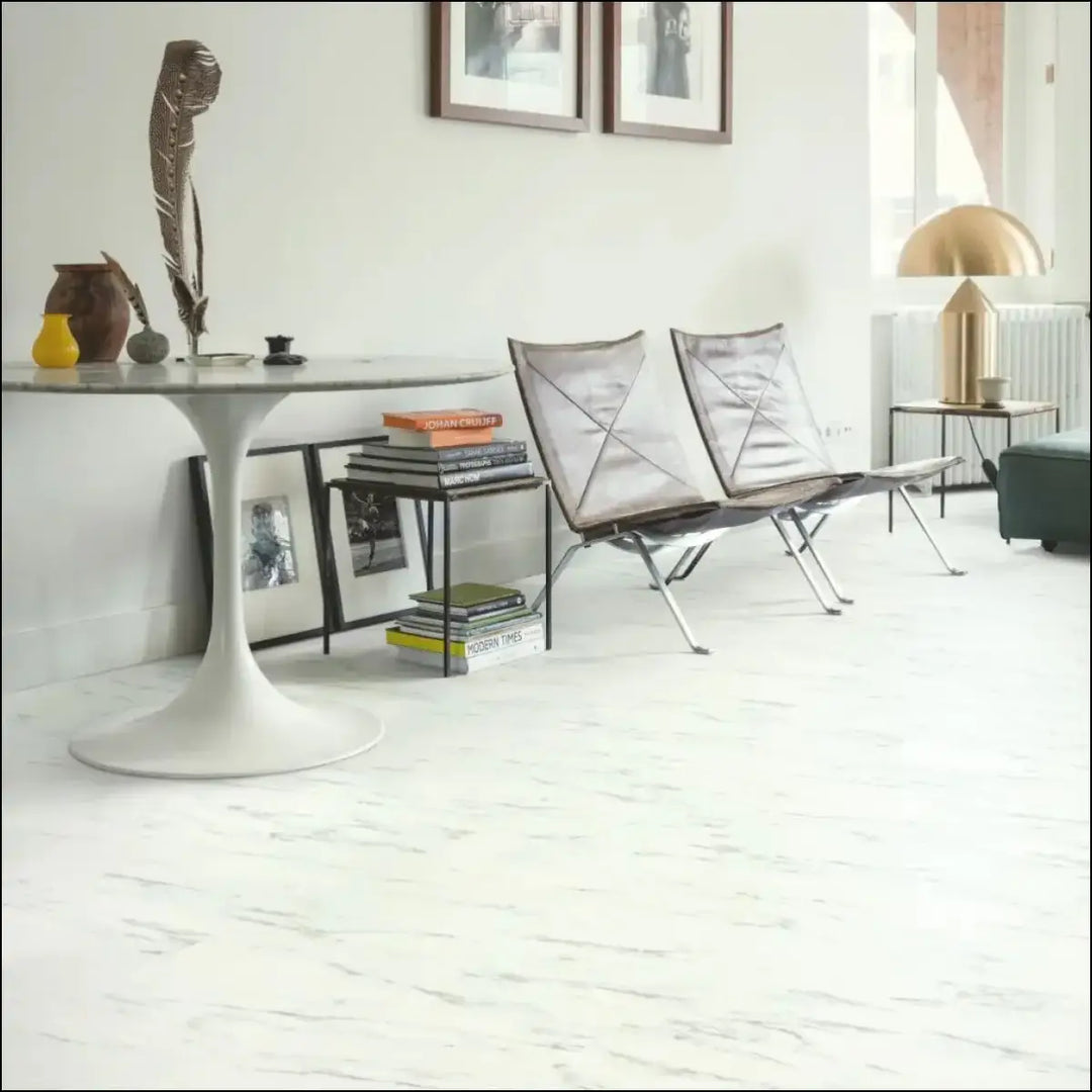 Quick-step oro vinyl tile white marble carrara