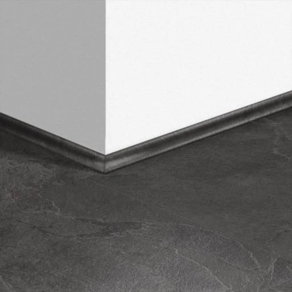 Quickstep alpha luxury vinyl tile scotia - black slate