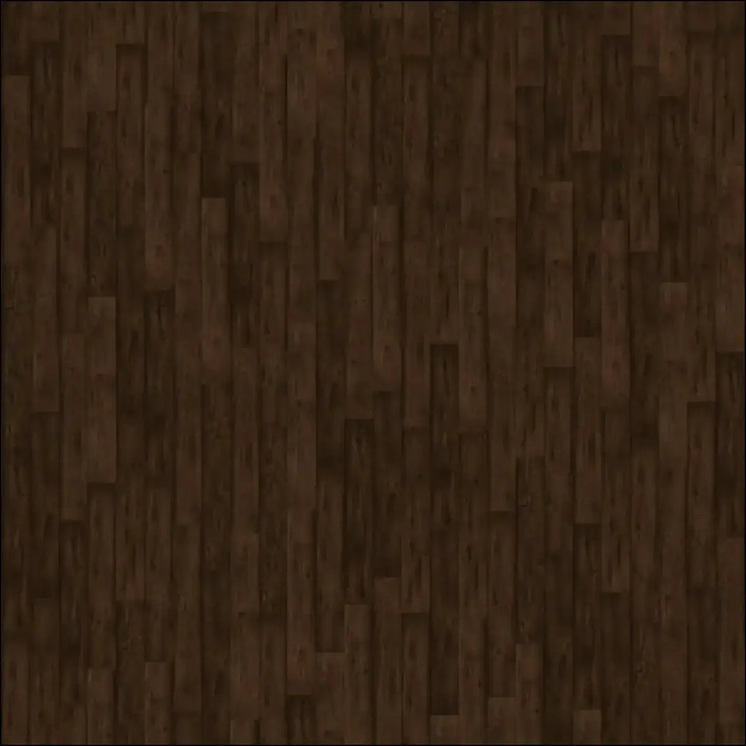 Dark brown oak brown laminate floor planks with natural grain pattern in quick-step capture waxed style