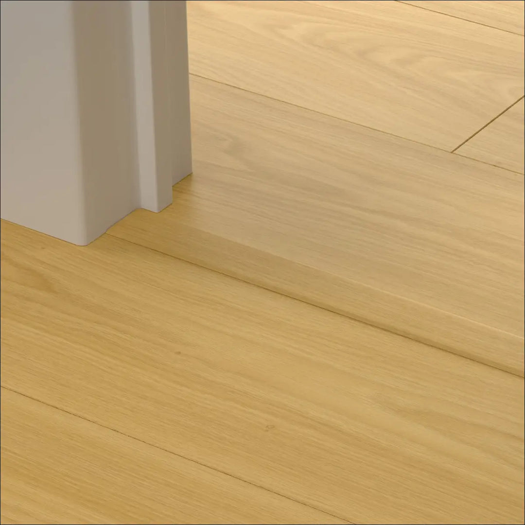 Light oak quickstep classic hardwood floor with smooth natural wood grain and incizo multi-use profile finish