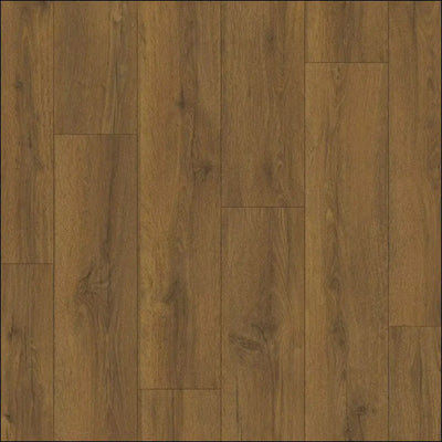 Warm brown hardwood laminate flooring with natural grain pattern in quickstep classic cocoa brown oak clm5793 style
