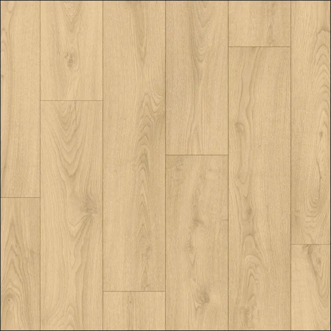 Light oak quickstep classic laminate flooring in desert greige oak clm5802 with natural wood grain pattern