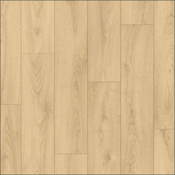 Light oak quickstep classic laminate flooring in desert greige oak clm5802 with natural wood grain pattern