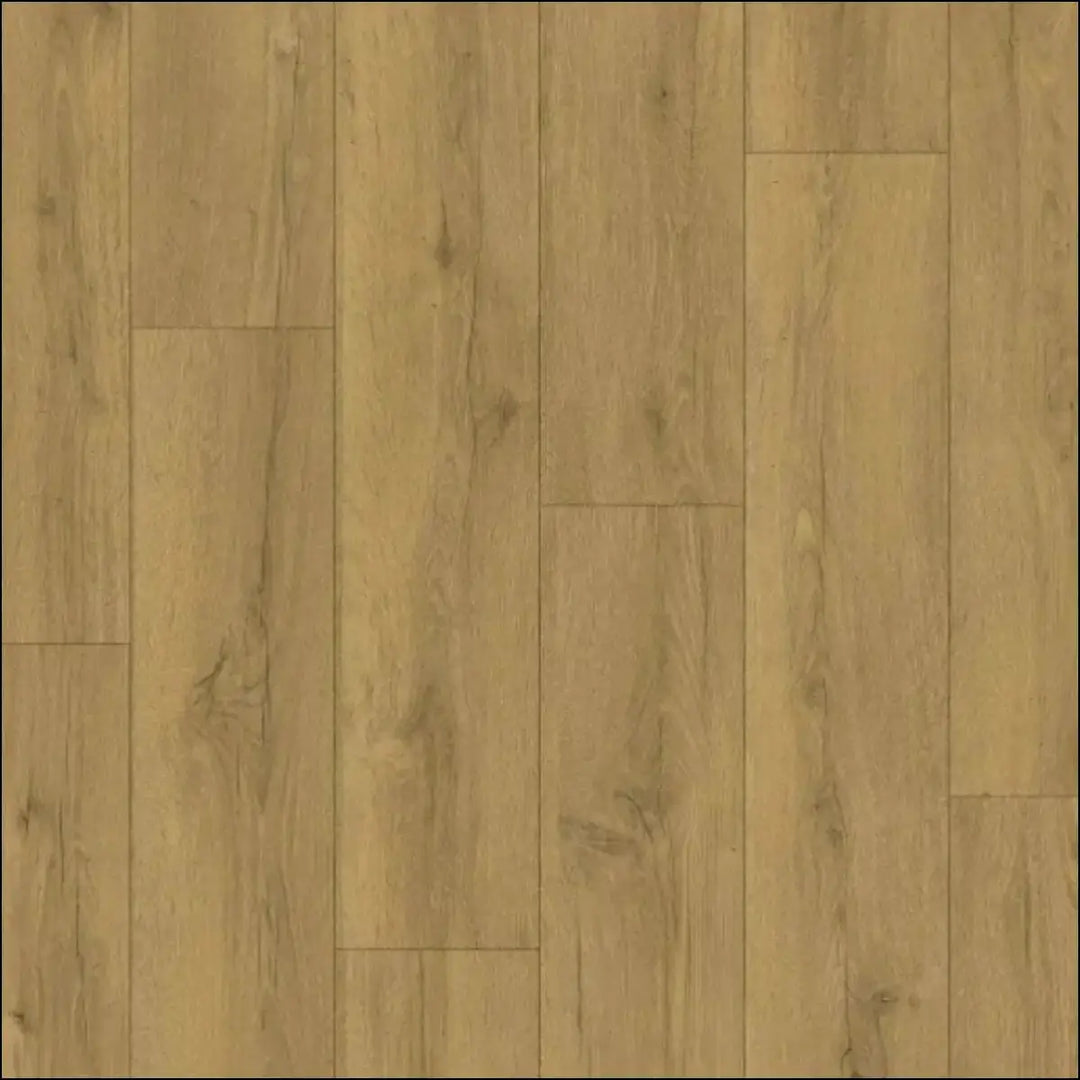Light oak-colored quickstep classic laminate flooring in honey brown oak with natural wood grain pattern brown oak clm5792