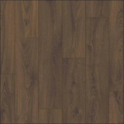 Dark brown hardwood quickstep classic laminate flooring in peanut brown oak with natural grain pattern brown oak clm5800