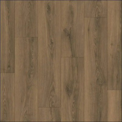 Grayish-brown quick-step classic laminate flooring with natural grain pattern in warm brown oak brown oak clm5789