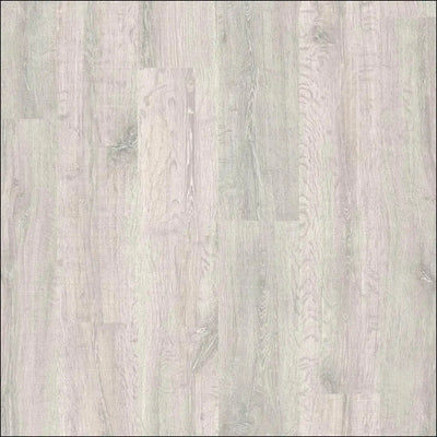 Light gray quickstep classic laminate flooring with subtle natural grain in reclaimed white patina oak style
