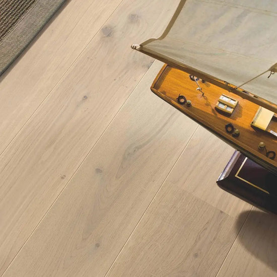 Quickstep compact engineered wood cotton oak white matt