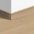 Quickstep compact skirting boards - oak cotton white matt