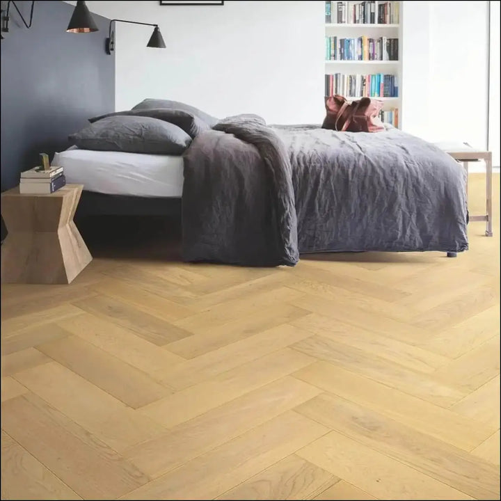 Quickstep disegno herringbone pure light oak extra matt