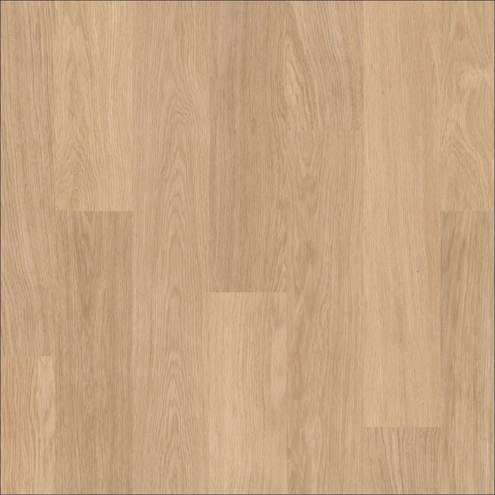 Quickstep eligna laminate flooring in white varnished oak with light oak color and polished natural wood grain pattern