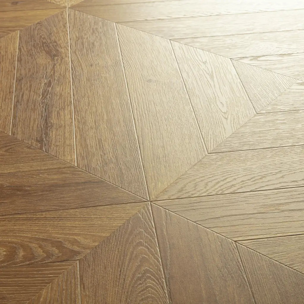 Quickstep impressive patterns laminate chevron oak brown