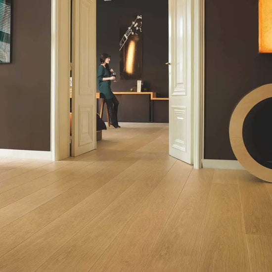 Quickstep largo laminate flooring natural varnished oak