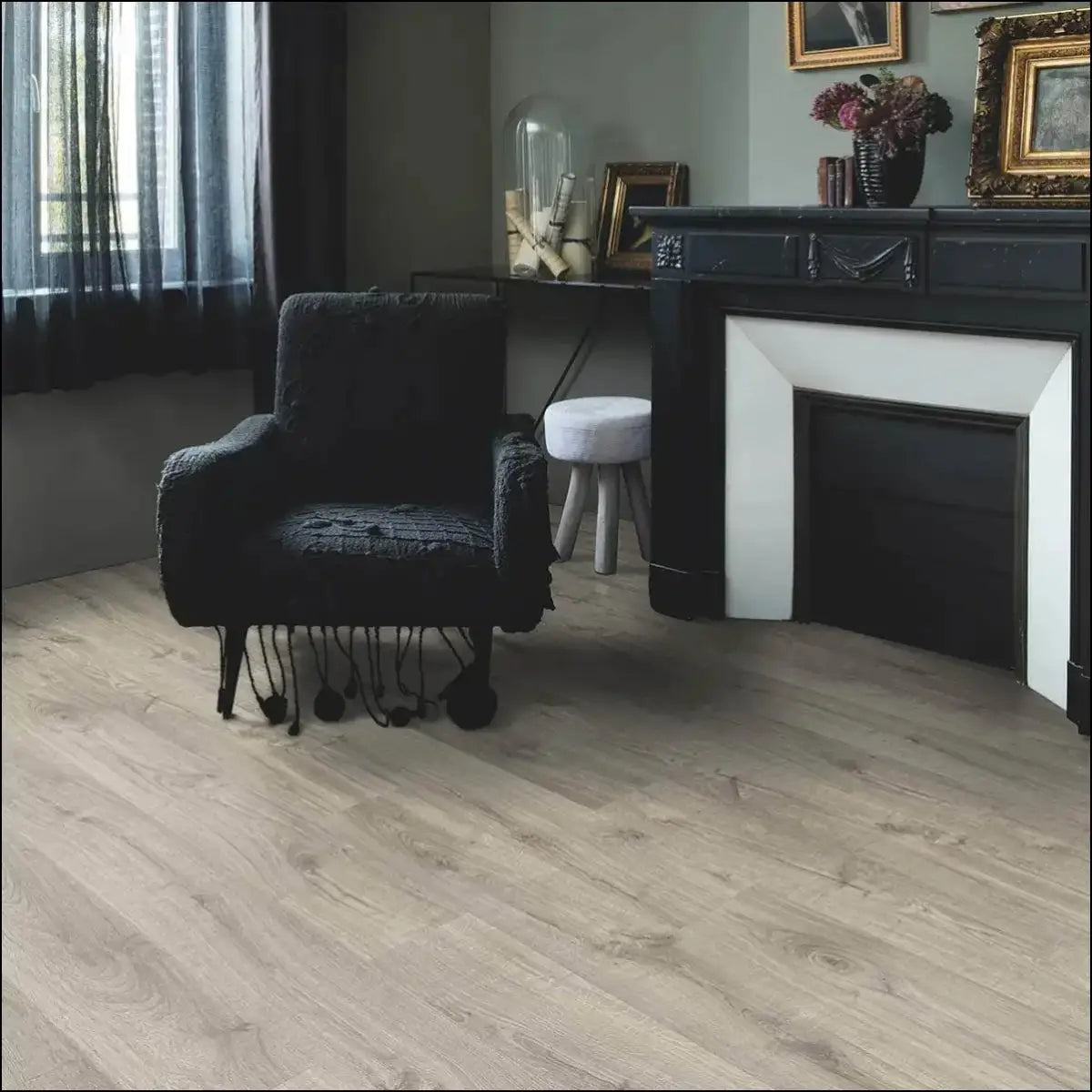 Quickstep pulse click vinyl flooring autumn oak warm grey