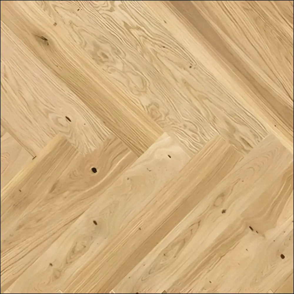 Starlink patterns herringbone 14mm wood flooring raw oak