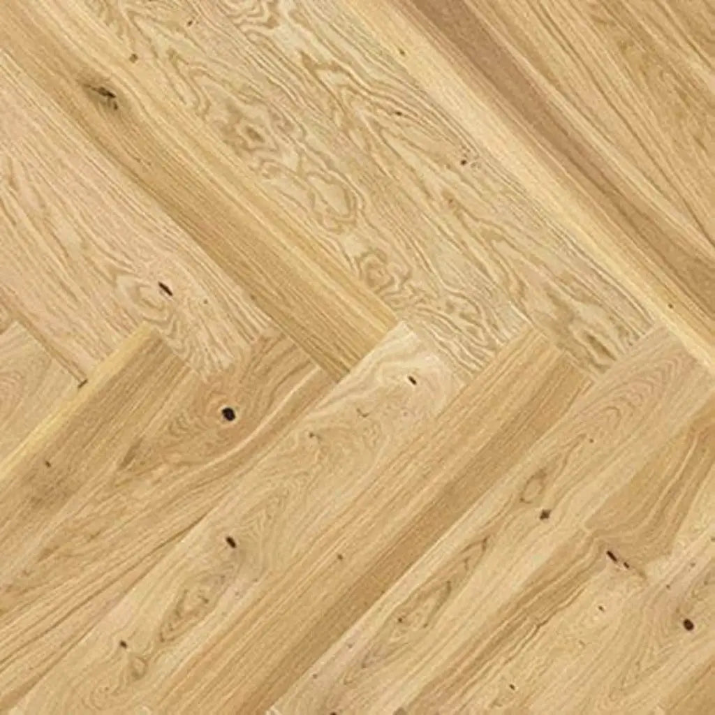 Starlink patterns herringbone 14mm wood flooring raw oak
