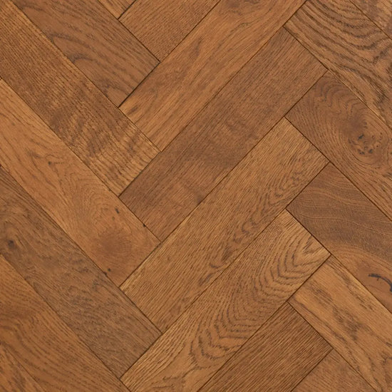 Tonal 10mm parquet flooring dark tone oak
