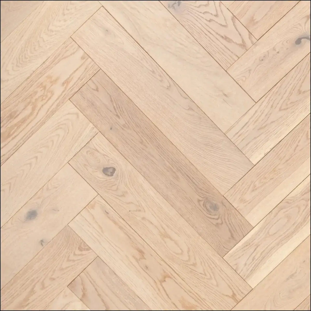 Tonal parquet flooring white tone oak
