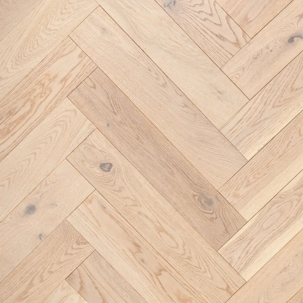 Tonal parquet flooring white tone oak