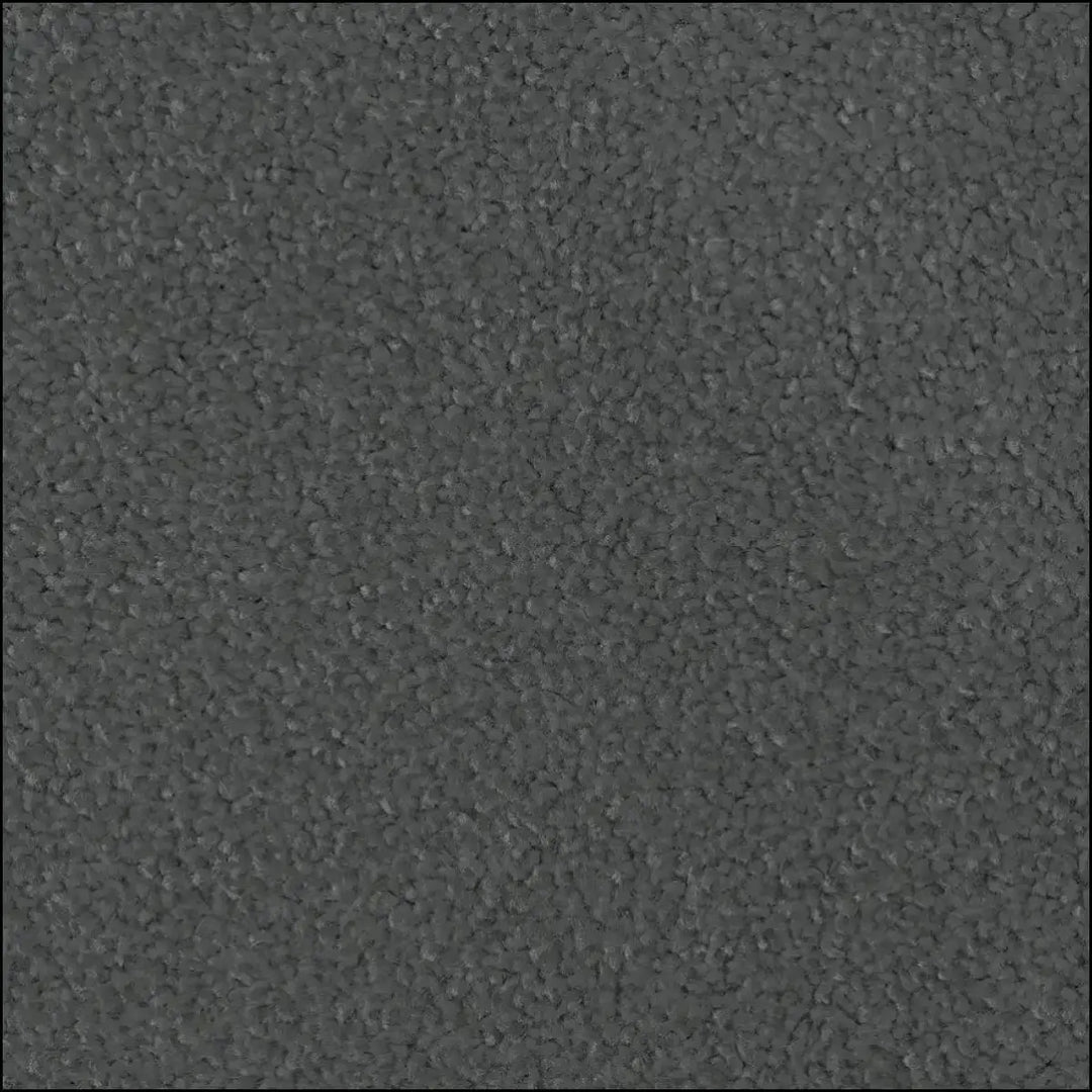 Dark gray treasure island twist carpet with granular pebbled texture and heavy domestic felt backing for island deliveries