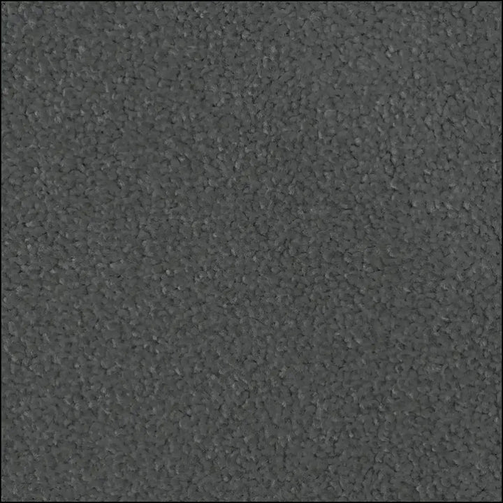 Dark gray treasure island twist carpet with granular pebbled texture and heavy domestic felt backing for island deliveries